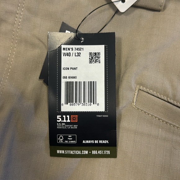 Men’s 5.11 Icon Tactical Pants NWT - Picture 4 of 6